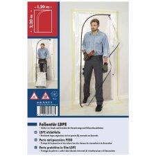 WESTEX Staubschutztür LDPE-Folie (B)1.200 x (H)2.200 mm