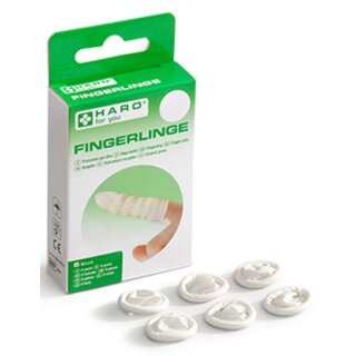 HARO Fingerlinge Universalgröße weiß 6 Stück