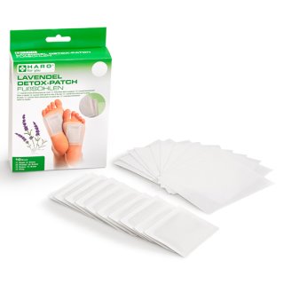 HARO Lavendel Detox-Patch Fußsohlen 80 x 60 mm weiß selbstklebend 10 Stück