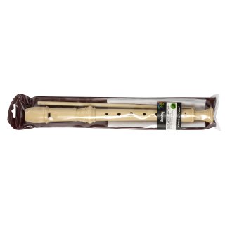 Wonday Kunststoff-Flöte Grifflöcher "Barock" elfenbein aus ABS