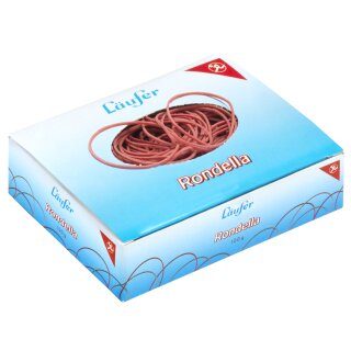 Läufer Gummiringe RONDELLA im Karton rot 100 mm Größe Nr. 15 100 g