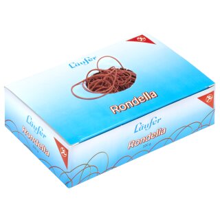 Läufer Gummiringe RONDELLA im Karton rot 50 mm 500 g