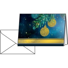 sigel Weihnachts-Karte "Golden Glitter" A6 220 g