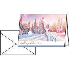 sigel Weihnachts-Karte "Snow Deer" A6 250 g/qm