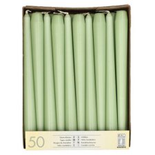 STARPAK Leuchterkerzen 22 mm jadegrün 50er Pack