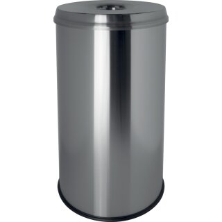 helit Edelstahl-Papierkorb "the guardian" 50 Liter silber