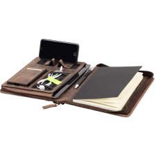 PRIDE&SOUL Organizer CHARON DIN A5 aus Leder braun