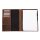 PRIDE&SOUL Schreibmappe WINSTON DIN A4 aus Leder braun