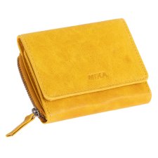MIKA Damengeldbörse aus Leder Farbe: gelb
