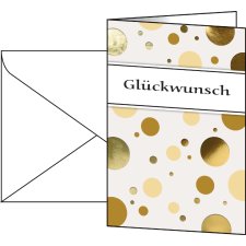 sigel Grußkarte "Golden Bubble" (B)115 x...