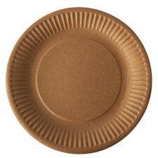 PAPSTAR Papp-Teller "pure" rund 190 mm braun 50...