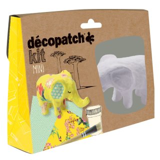 décopatch Pappmaché-Set "Elefant" 5-teilig