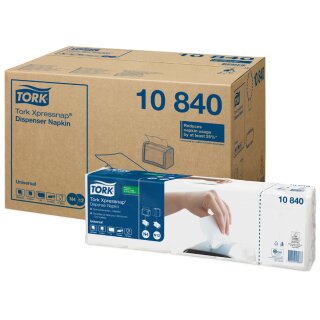 TORK Xpressnap Spender-Servietten 213 x 330 mm weiß