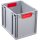 allit Aufbewahrungsbox ProfiPlus EuroBox 417 grau/rot