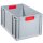 allit Aufbewahrungsbox ProfiPlus EuroBox 632 grau/rot