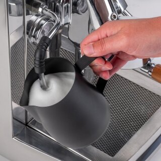 APS Milch-/Universalkanne Edelstahl schwarz 0,6 l