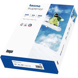 tecno Multifunktionspapier superior A4 160 g/qm hochweiß 250 Blatt