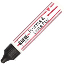 KREUL Pluster & Liner Pen 29 ml white cotton