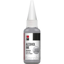 Marabu permanente Tinte Alcohol Ink metallic-silber 20 ml