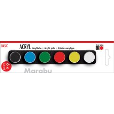 Marabu Acrylfarben-Set "BASIC" 6 x 3,5 ml
