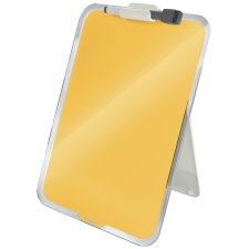 LEITZ Glas-Notizboard Cosy für den Schreibtisch gelb