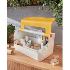 LEITZ Mobile Aufbewahrungsbox Cosy hellgrau/gelb
