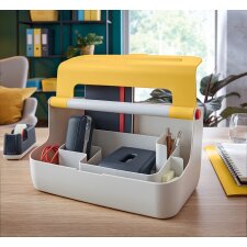 LEITZ Mobile Aufbewahrungsbox Cosy hellgrau/gelb