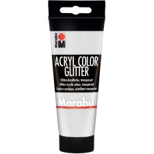 Marabu Acrylfarbe Acryl Color 100 ml glitter-silber 582