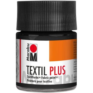Marabu Stoffmalfarbe Textil plus 50 ml schwarz 073