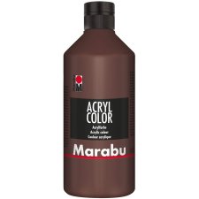 Marabu Acrylfarbe Acryl Color 500 ml mittelbraun 040
