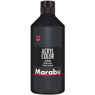 Marabu Acrylfarbe Acryl Color 500 ml schwarz 073