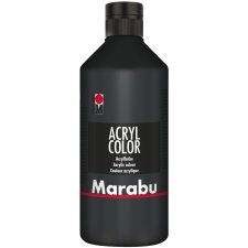 Marabu Acrylfarbe Acryl Color 500 ml schwarz 073