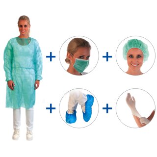 HYGOSTAR Schutzset MRSA II grün 5-teilig