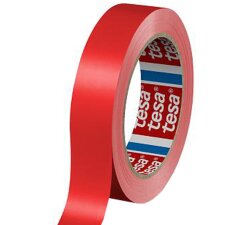 tesa Verpackungsklebeband 60404 19 mm x 66 m rot
