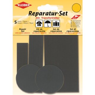 KLEIBER Flicken-Reparatur-Set grau