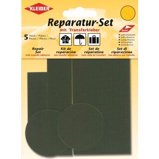 KLEIBER Flicken-Reparatur-Set oliv