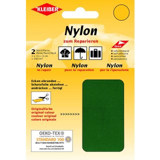 KLEIBER Nylon-Flicken selbstklebend grün 2 Stück