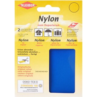 KLEIBER Nylon-Flicken selbstklebend kornblau 2 Stück