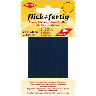 KLEIBER Reparatur-Set Flick + Fertig dunkelblau selbstklebend