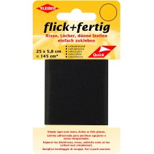 KLEIBER Reparatur-Set Flick + Fertig schwarz selbstklebend