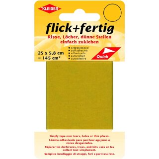 KLEIBER Reparatur-Set Flick + Fertig gelb selbstklebend