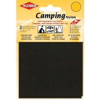 KLEIBER Camping-Flicken Nylon selbstklebend braun 2 Stück