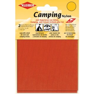 KLEIBER Camping-Flicken Nylon selbstklebend orange 2 Stück