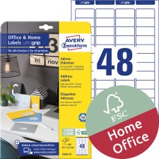 AVERY Zweckform Absender-Etiketten Home Office 45,7 x...