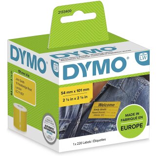 DYMO LabelWriter-Versand-Etiketten 54 x 101 mm gelb 1 Rolle à 220 Etiketten
