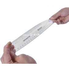 WESTCOTT Flachlineal 150 mm flexibel transparent