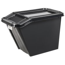 plast team Aufbewahrungsbox PROBOX SLANTED 58 Liter schwarz
