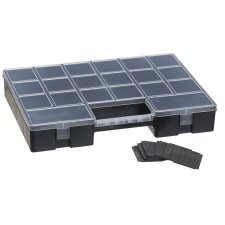 plast team Sortimentskasten LUXOR HOBBY BOX schwarz mit...