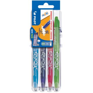 PILOT Tintenroller FRIXION BALL 07 Set2Go 4er Etui Fun