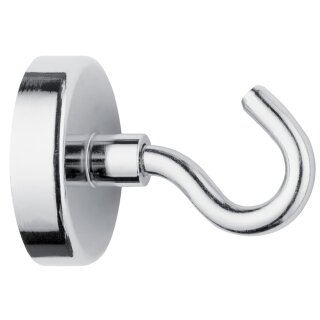 WESTCOTT Hakenmagnet silber Durchmesser: 48 mm rund